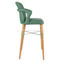이탈리아 라이트 고급 녹색 바 의자